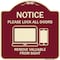 Signmission Please Lock All Doors Remove Valuables from Sight Heavy-Gauge Alum Sign, 18" x 18", BU-1818-23287 A-DES-BU-1818-23287 - alternate 1